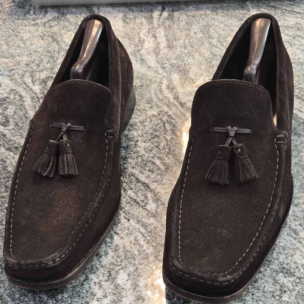 Elegant Dark Brown Tassel Loafers for Men